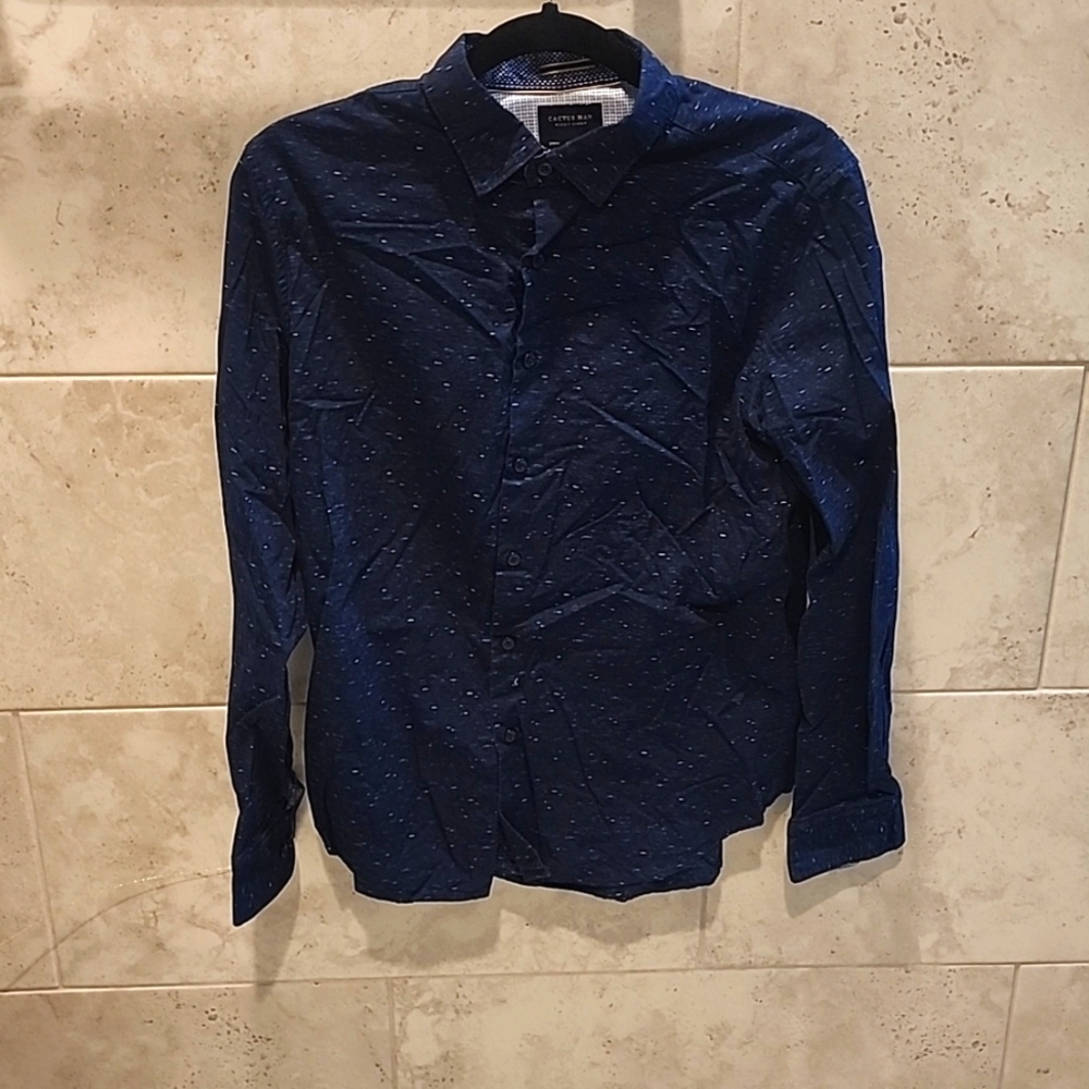 Cactus Man Ricky Singh Medium Slim Fit blue
